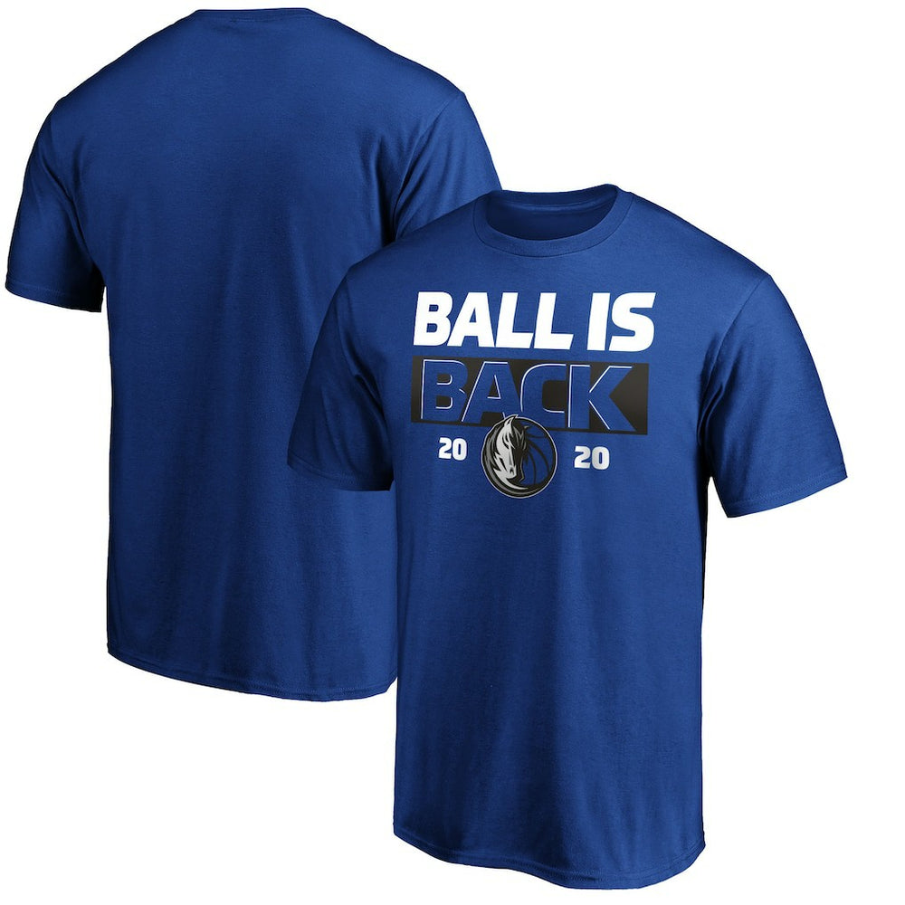 Dallas Mavericks Ball Is Back T-Shirt Royal - NBA