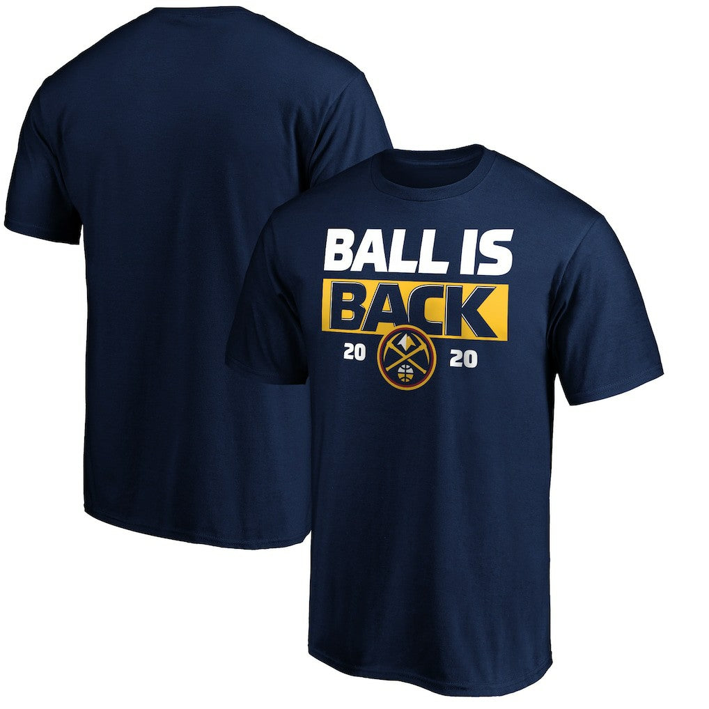 Denver Nuggets Ball Is Back T-Shirt Navy - NBA