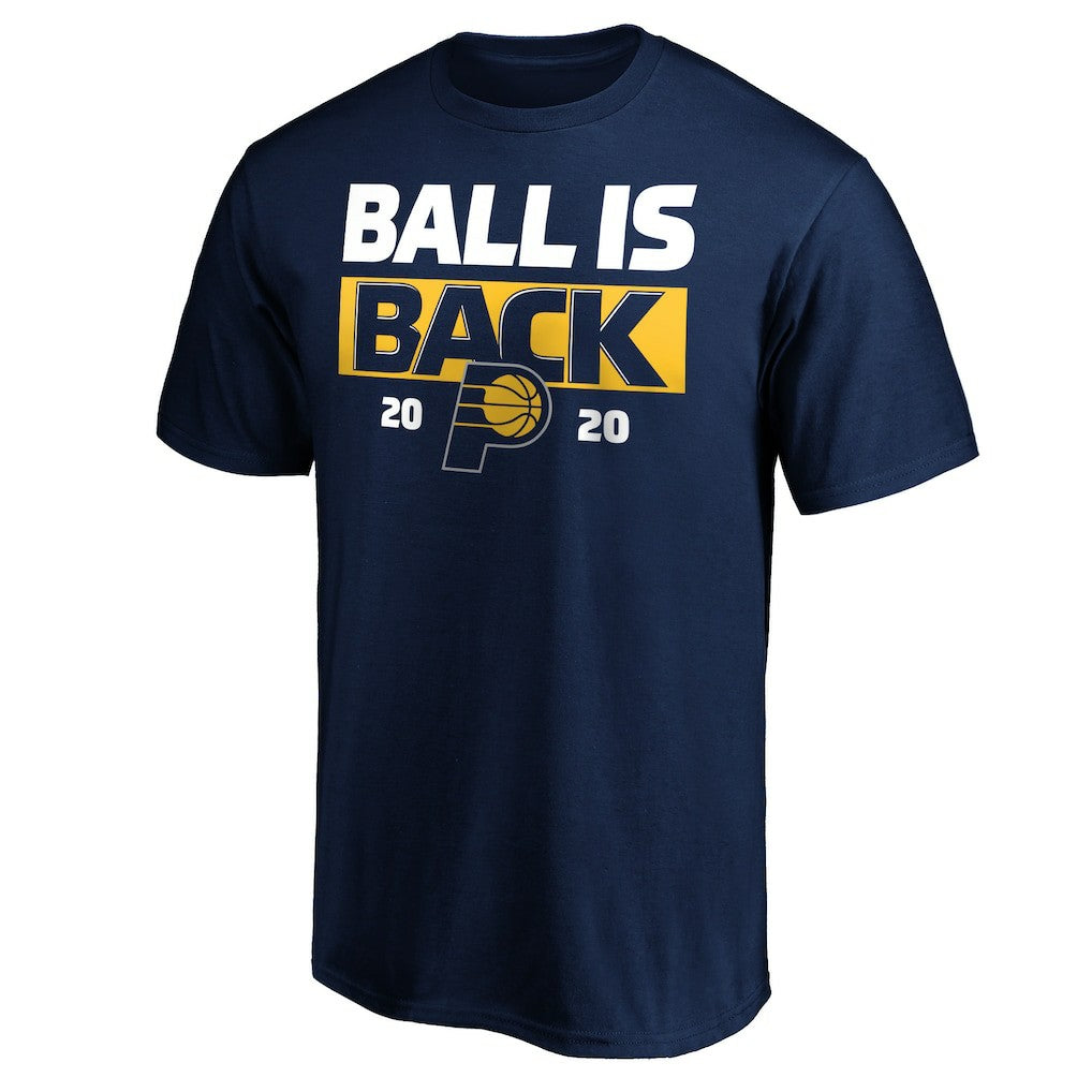 Indiana Pacers Ball Is Back T-Shirt Navy - NBA