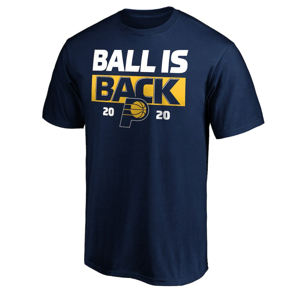 Indiana Pacers Ball Is Back T-Shirt Navy - NBA