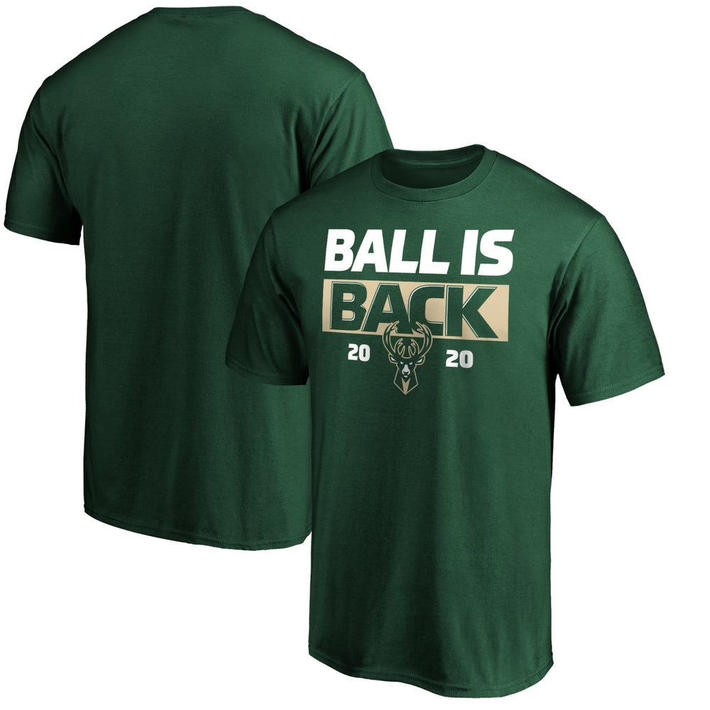 Milwaukee Bucks Ball Is Back T-Shirt Green - NBA