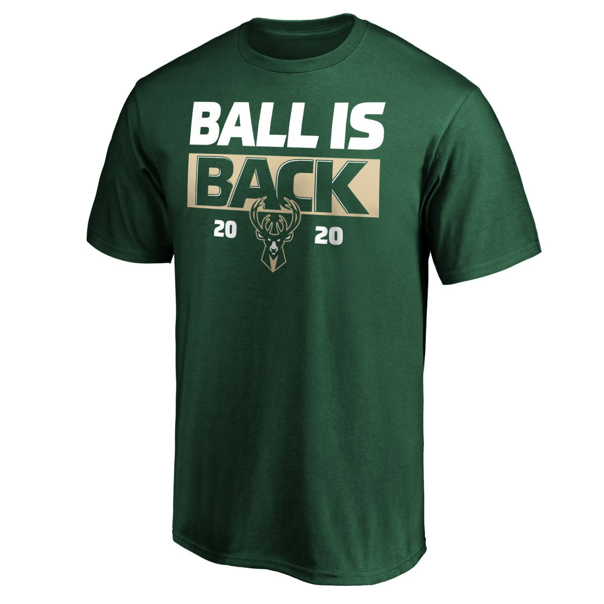 Milwaukee Bucks Ball Is Back T-Shirt Green - NBA