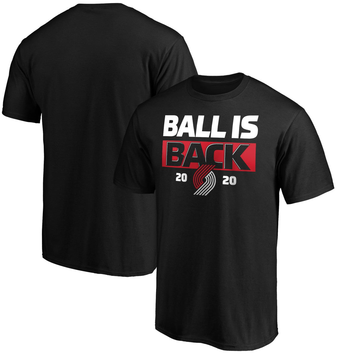 Portland Trail Blazers Ball Is Back T-Shirt Black - NBA