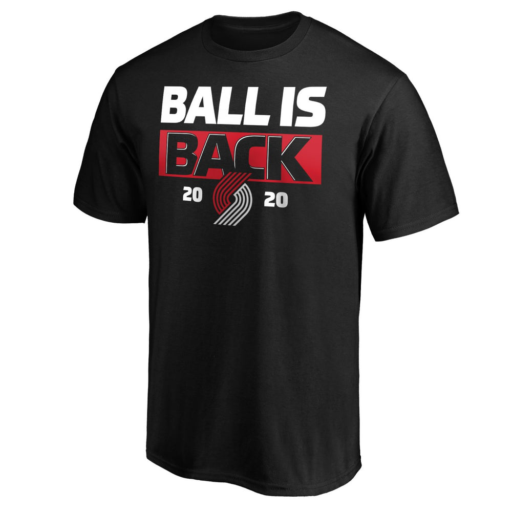 Portland Trail Blazers Ball Is Back T-Shirt Black - NBA