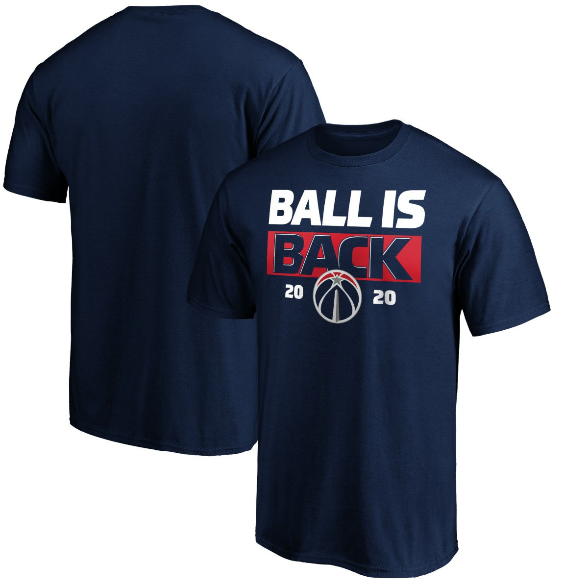 Washington Wizards Ball Is Back T-Shirt Navy - NBA