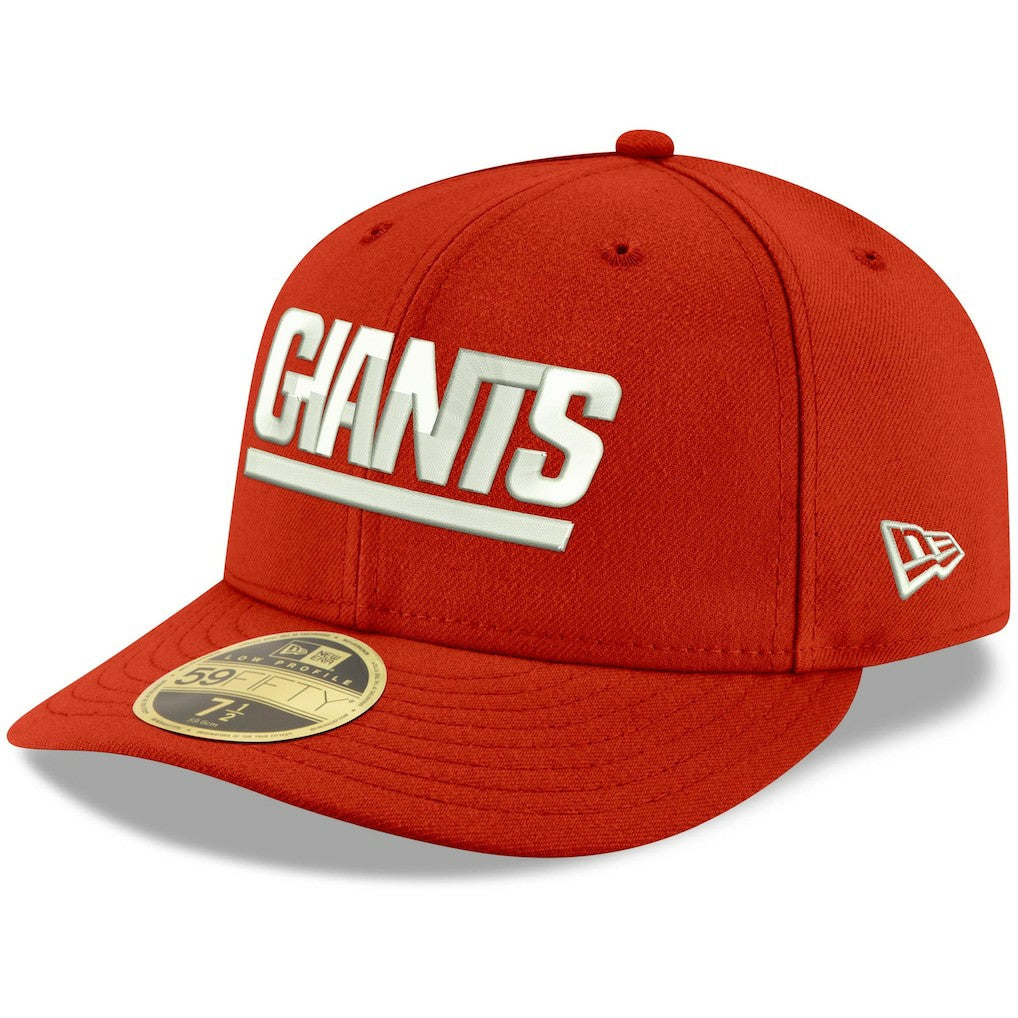 New York Giants New Era Omaha Throwback Low Profile 59FIFTY Fitted Hat Red | NFL