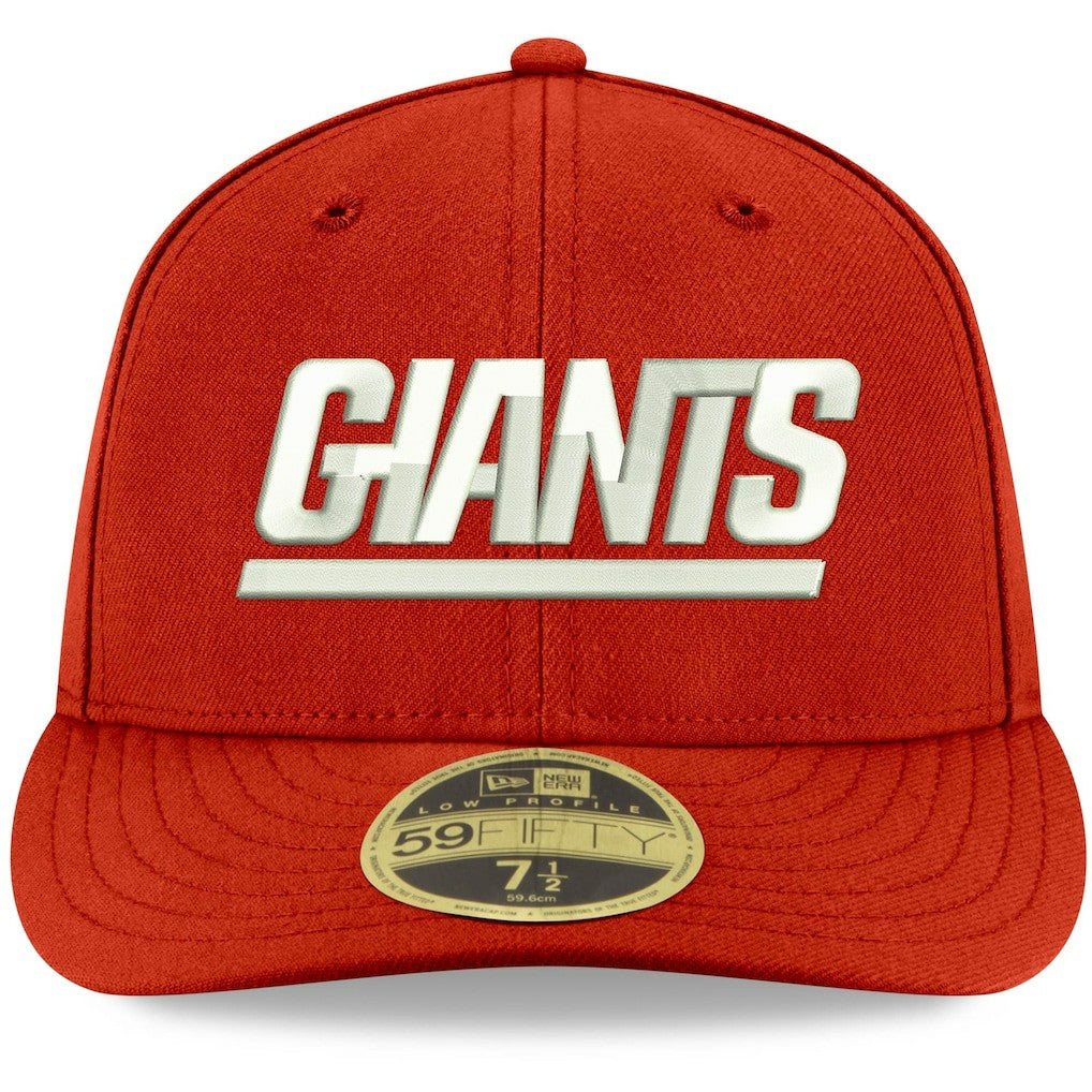 New York Giants New Era Omaha Throwback Low Profile 59FIFTY Fitted Hat Red | NFL