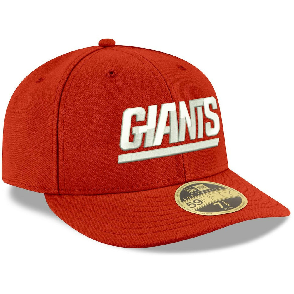 New York Giants New Era Omaha Throwback Low Profile 59FIFTY Fitted Hat Red | NFL