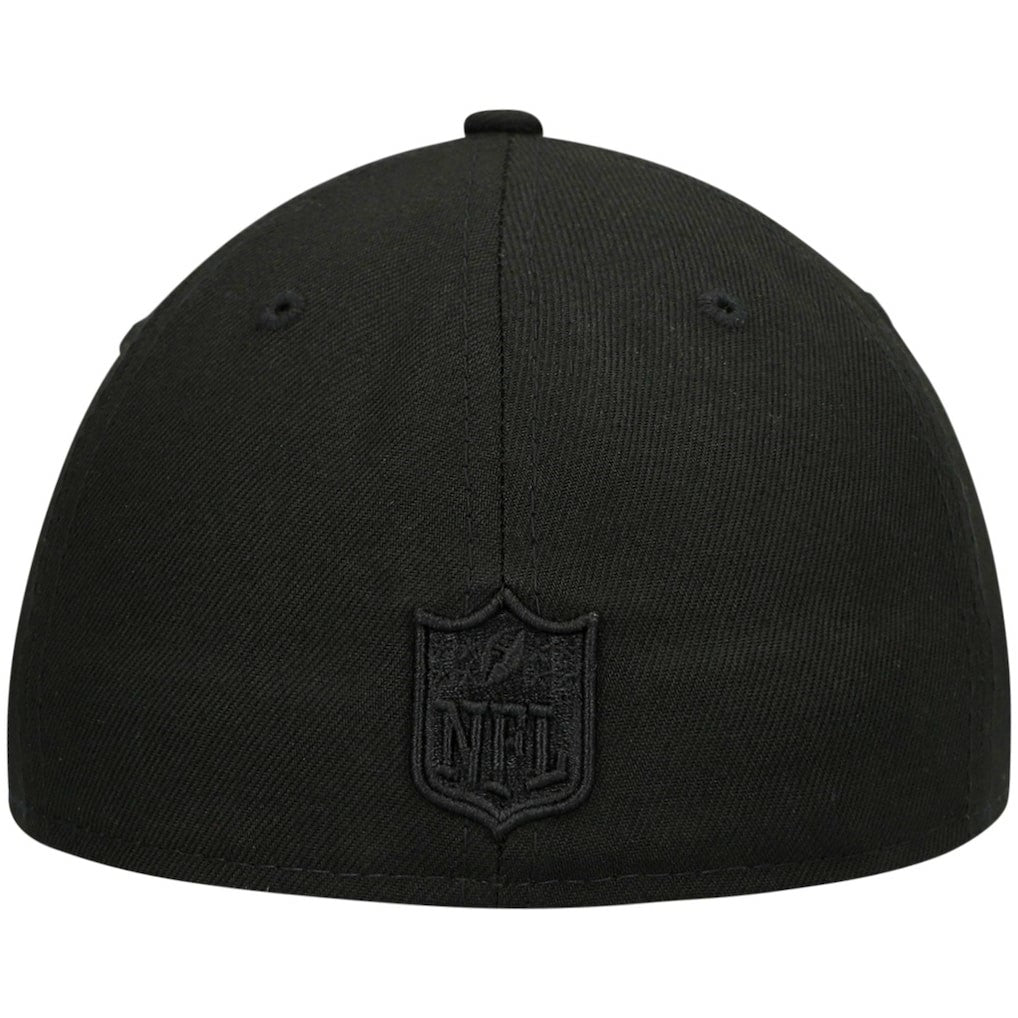Atlanta Falcons New Era Alternate Logo Black on Black Low Profile 59FIFTY II Fitted Hat Black | NFL