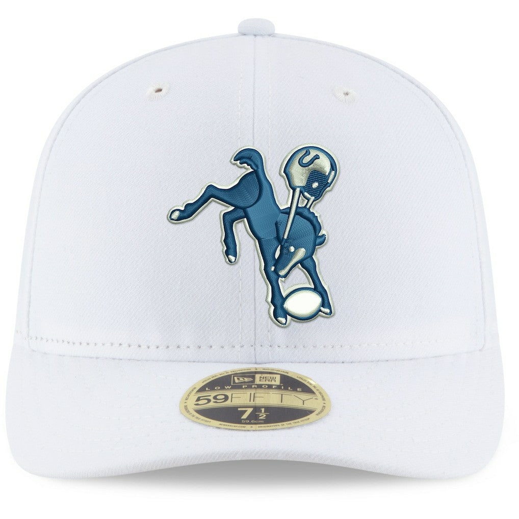 Indianapolis Colts New Era Omaha Low Profile 59FIFTY Fitted Hat White | NFL