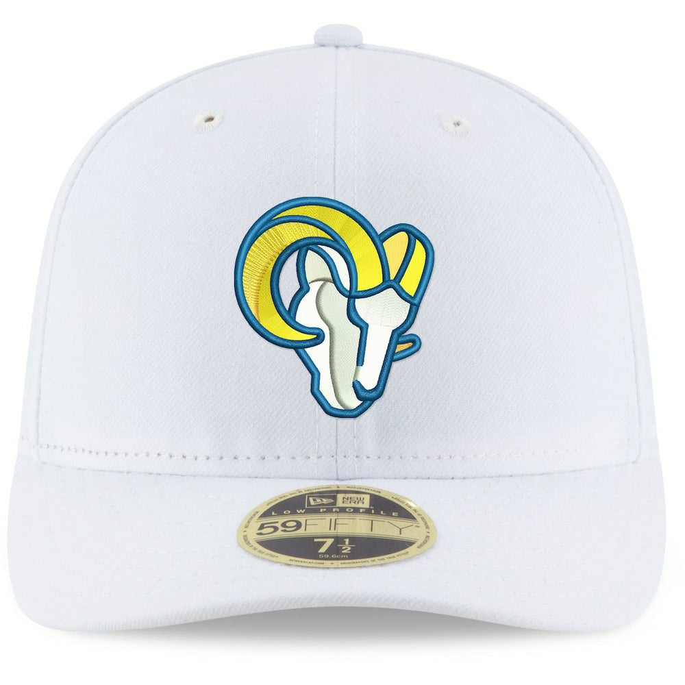 Los Angeles Rams New Era Omaha Low Profile 59FIFTY Fitted Hat White | NFL