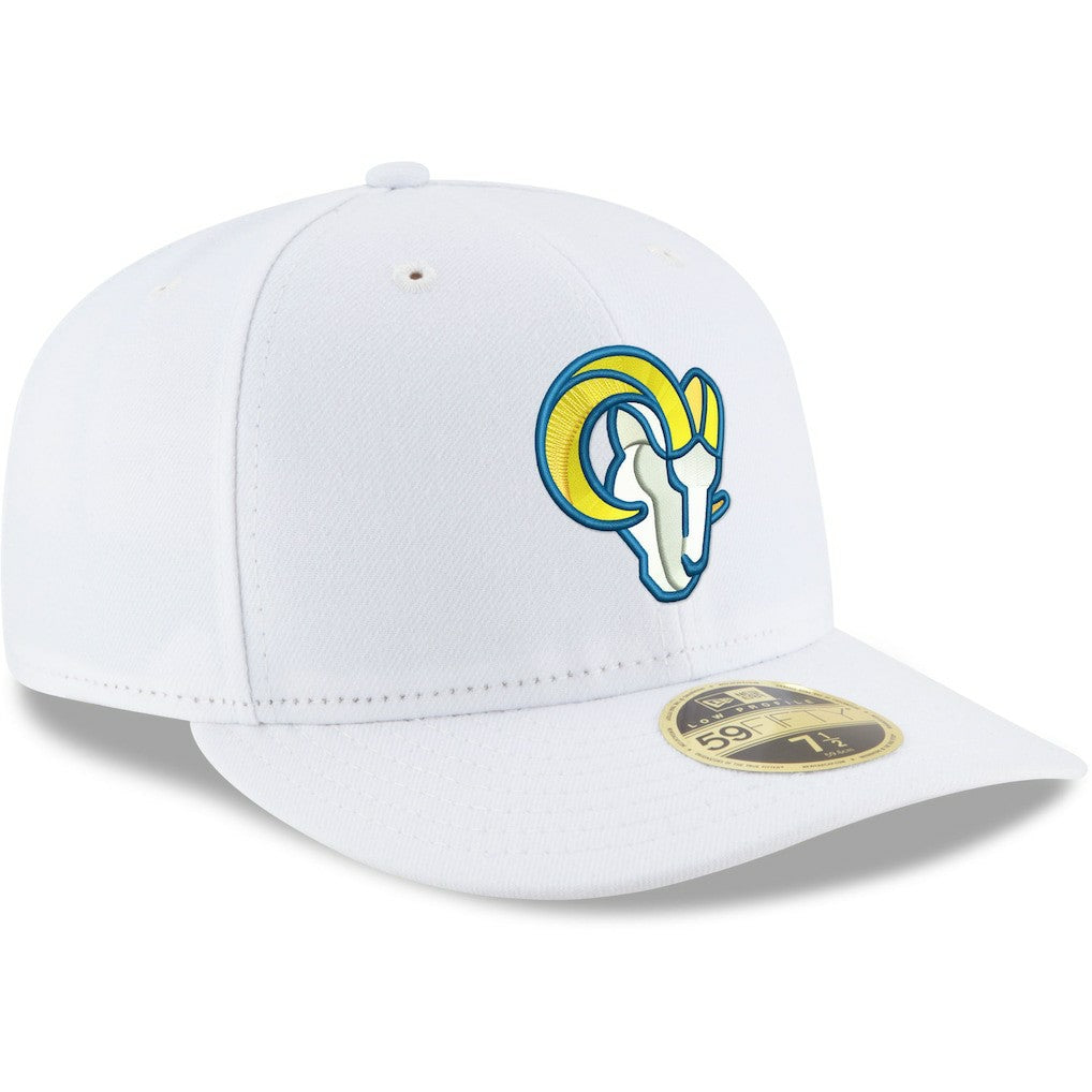 Los Angeles Rams New Era Omaha Low Profile 59FIFTY Fitted Hat White | NFL