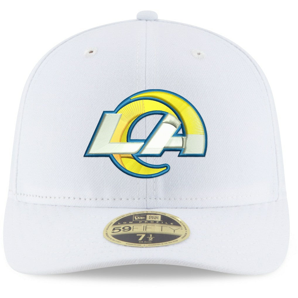Los Angeles Rams New Era Omaha Low Profile 59FIFTY Fitted Hat White | NFL