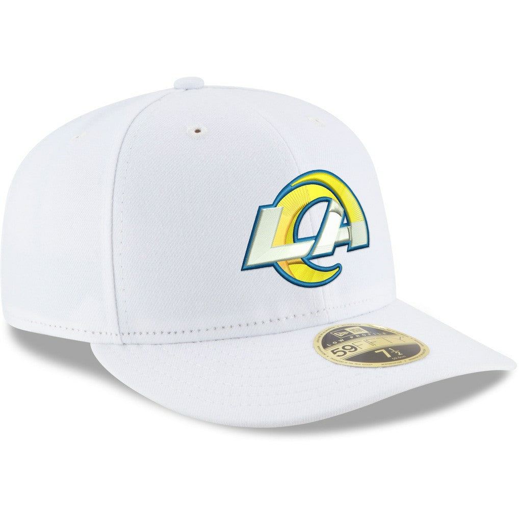 Los Angeles Rams New Era Omaha Low Profile 59FIFTY Fitted Hat White | NFL