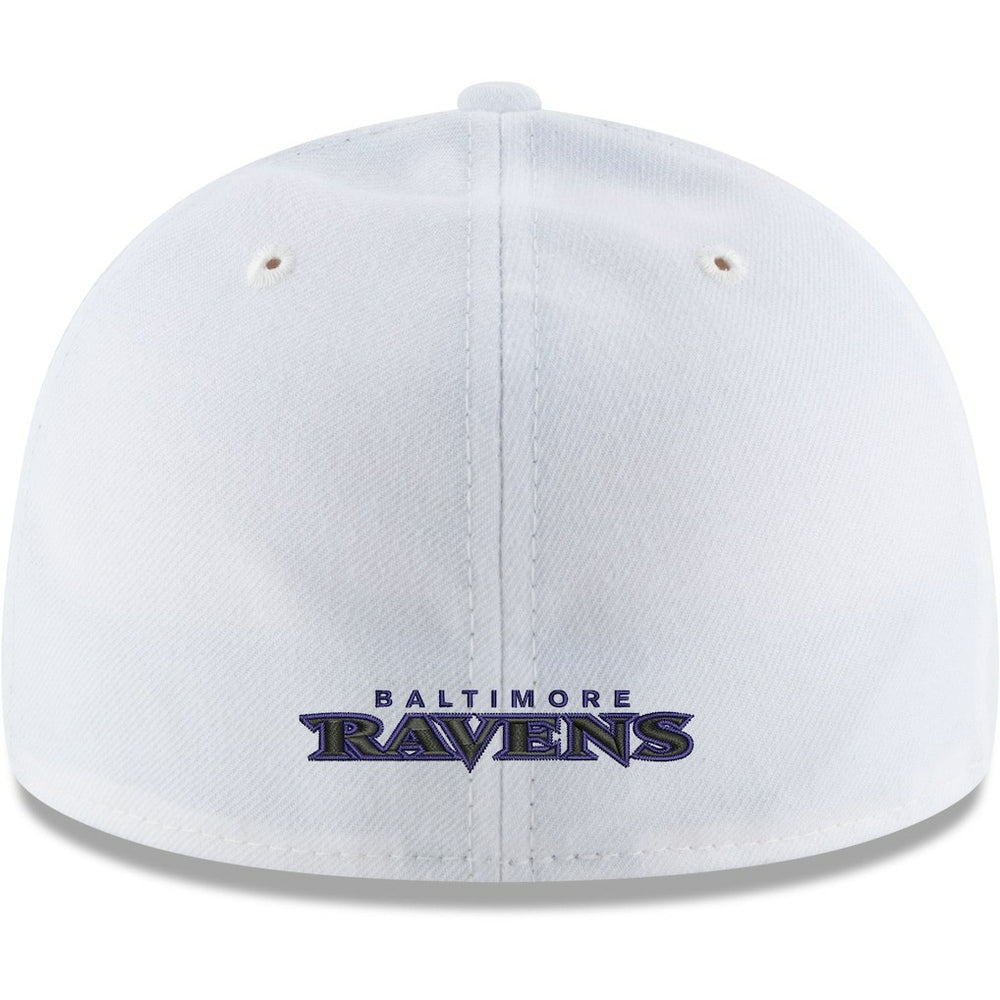 Baltimore Ravens New Era Omaha Low Profile 59FIFTY Fitted Hat White | NFL