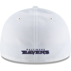 Baltimore Ravens New Era Omaha Low Profile 59FIFTY Fitted Hat White | NFL