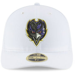 Baltimore Ravens New Era Omaha Low Profile 59FIFTY Fitted Hat White | NFL