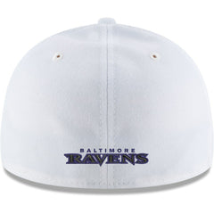 Baltimore Ravens New Era Omaha Low Profile 59FIFTY Fitted Hat White | NFL