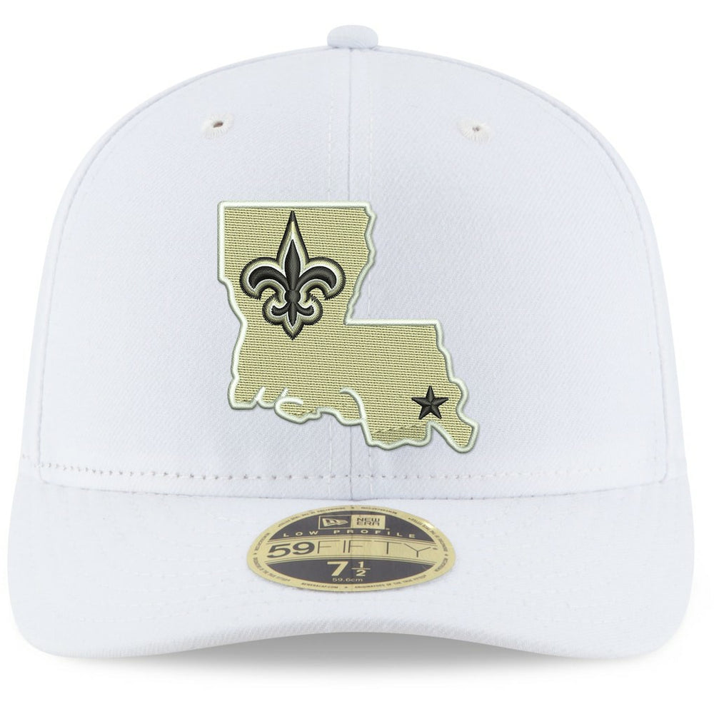 New Orleans Saints New Era Omaha Low Profile 59FIFTY Fitted Hat White | NFL
