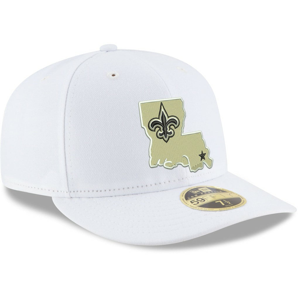 New Orleans Saints New Era Omaha Low Profile 59FIFTY Fitted Hat White | NFL