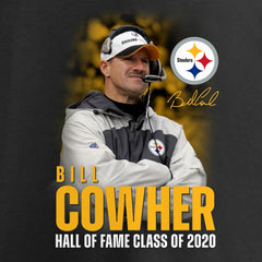 Bill Cowher Pittsburgh Steelers 2020 Pro Football Hall of Fame Inductee Coach Graphic T-Shirt Black | Fanatics