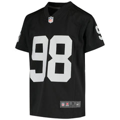 Maxx Crosby Las Vegas Raiders Youth Game Jersey Black | Nike for Sale
