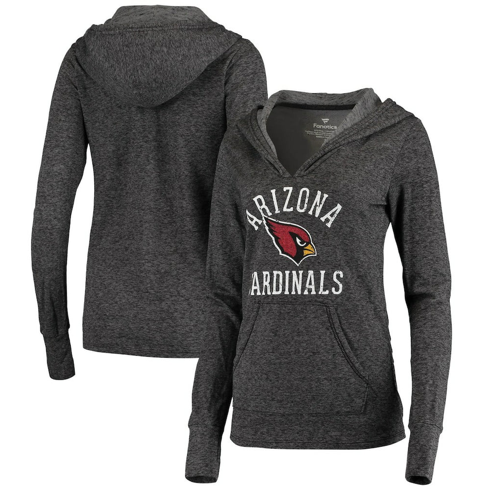 Arizona Cardinals Women's Doubleface Slub Pullover Hoodie Black | Fanatics