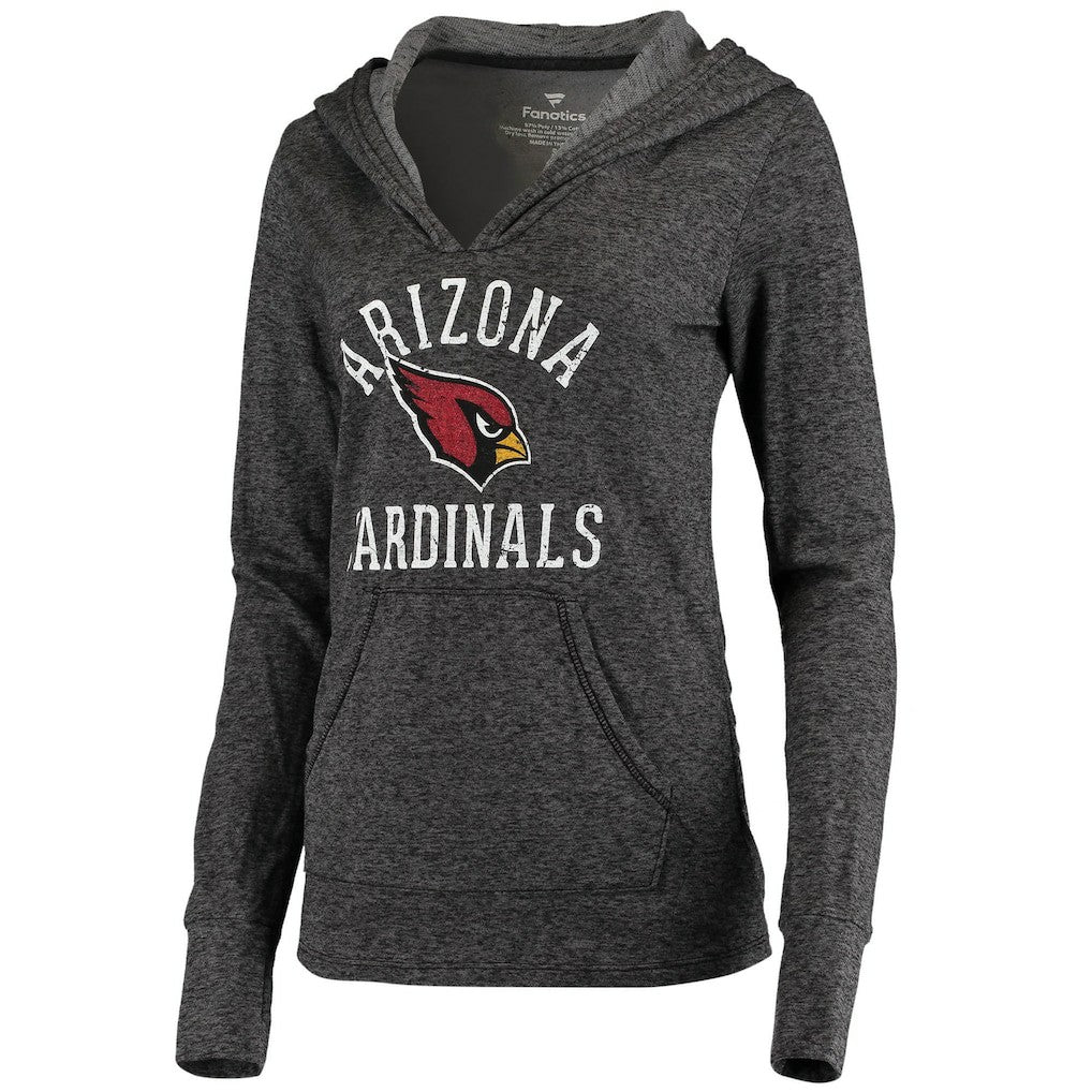 Arizona Cardinals Women's Doubleface Slub Pullover Hoodie Black | Fanatics