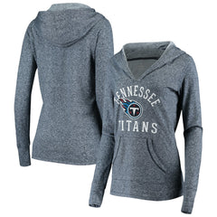 Tennessee Titans Women's Doubleface Slub Pullover Hoodie Heather Navy | Fanatics