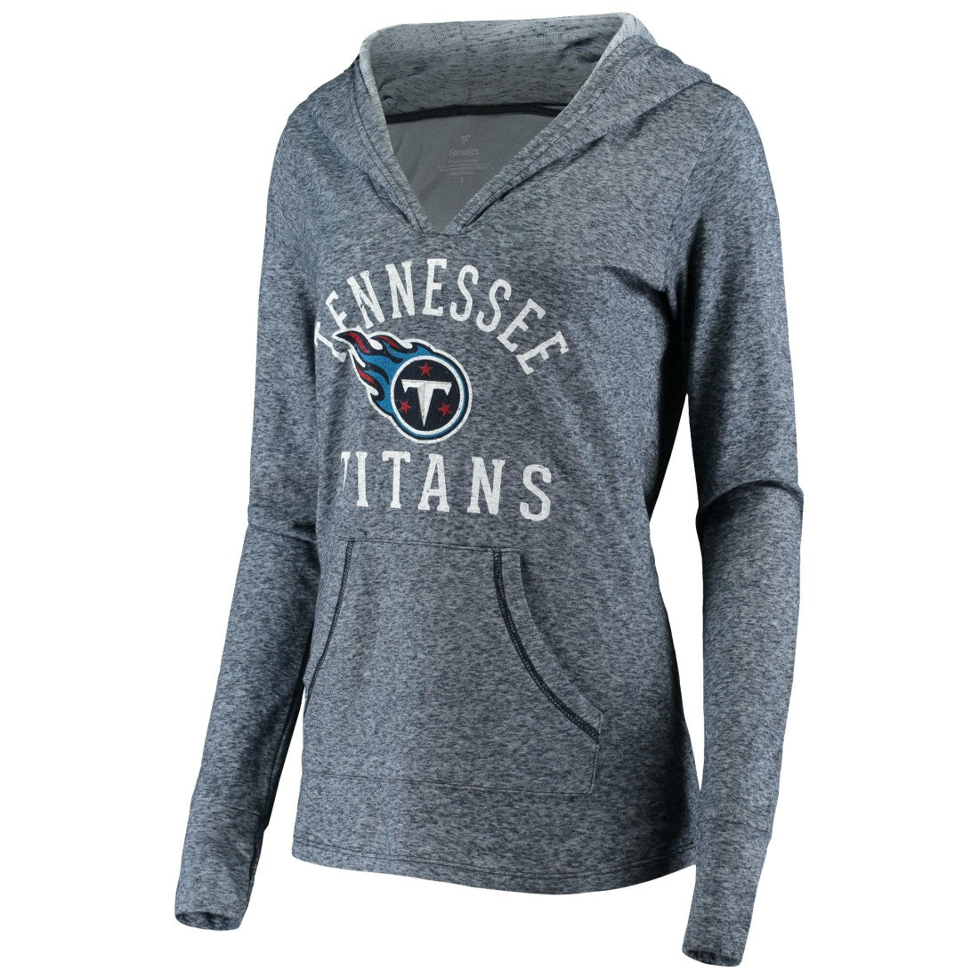 Tennessee Titans Women's Doubleface Slub Pullover Hoodie Heather Navy | Fanatics