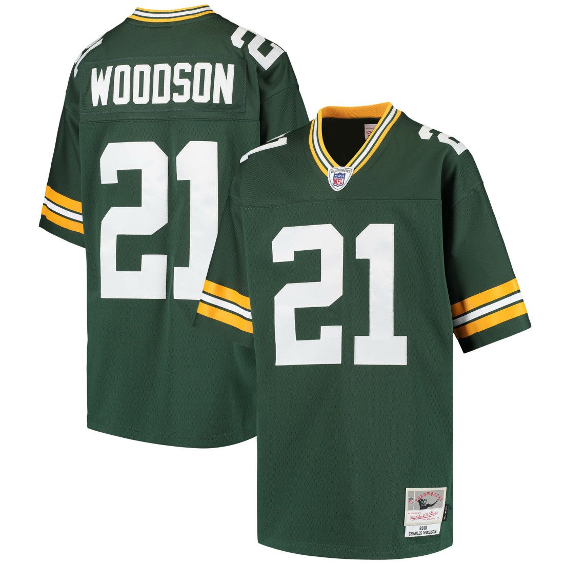 Charles Woodson Green Bay Packers Youth Retired Player Legacy Jersey Green | Mitchell & Ness