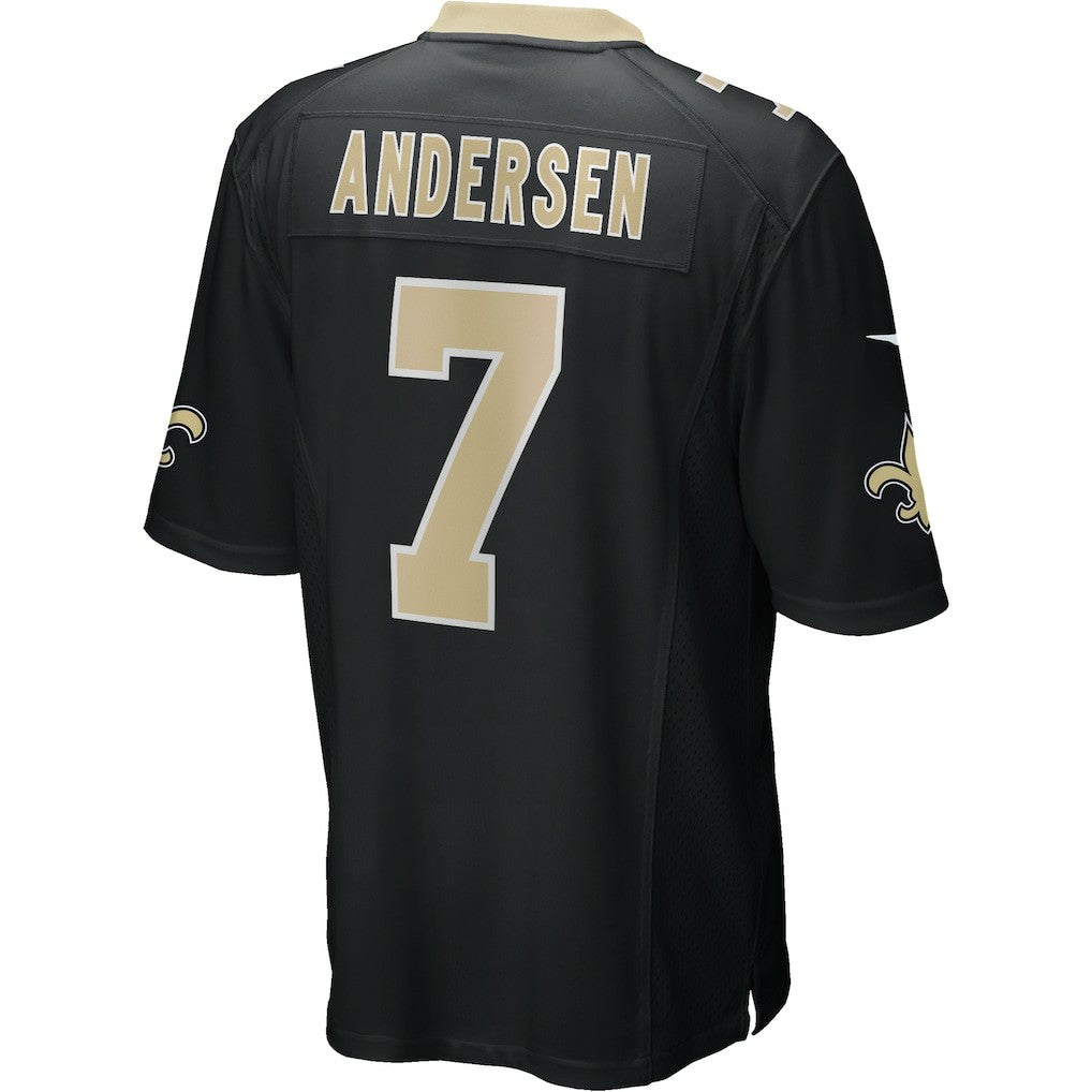 Morten Andersen New Orleans Saints Game Retired Player Jersey Black | Nike for Sale