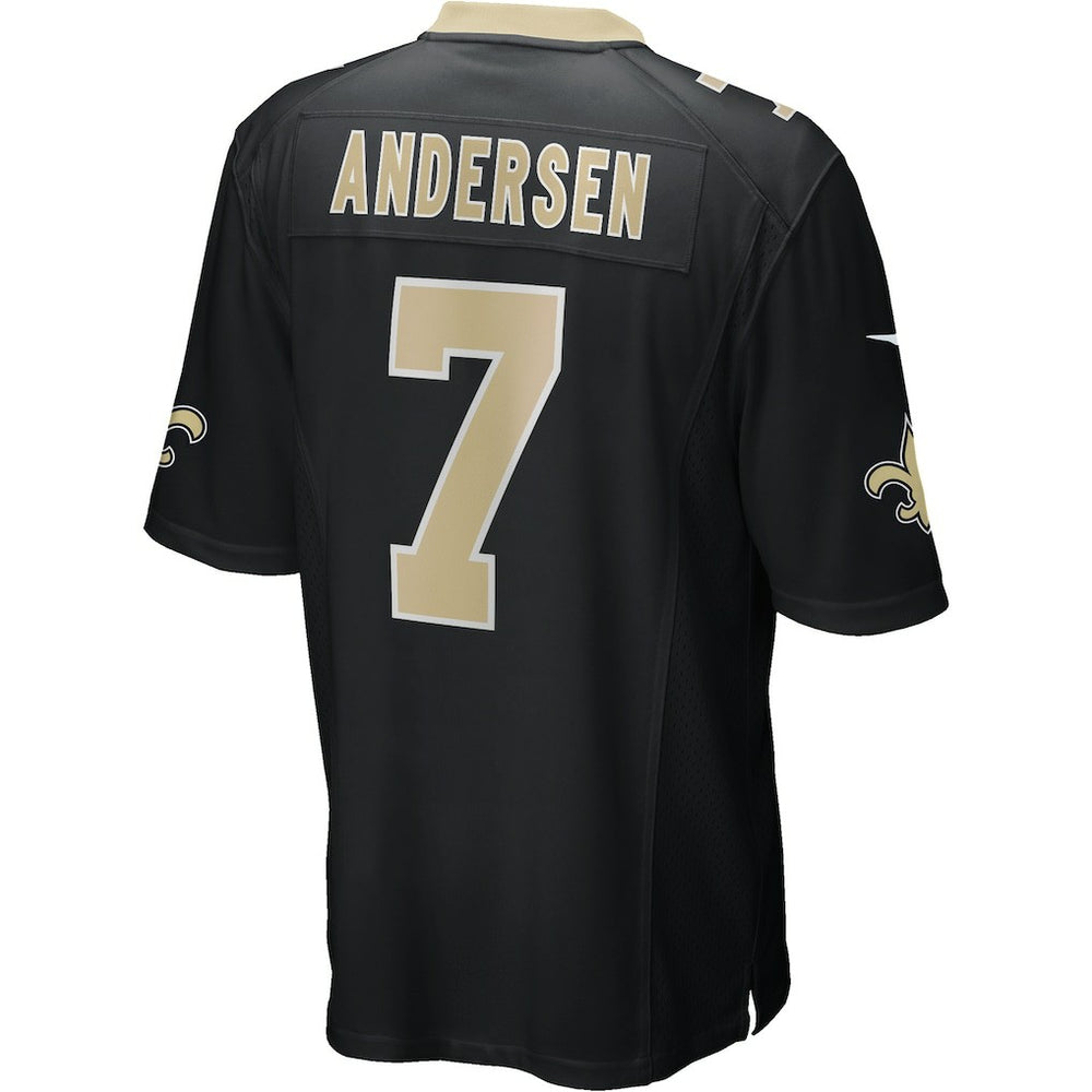 Morten Andersen New Orleans Saints Game Retired Player Jersey Black | Nike for Sale