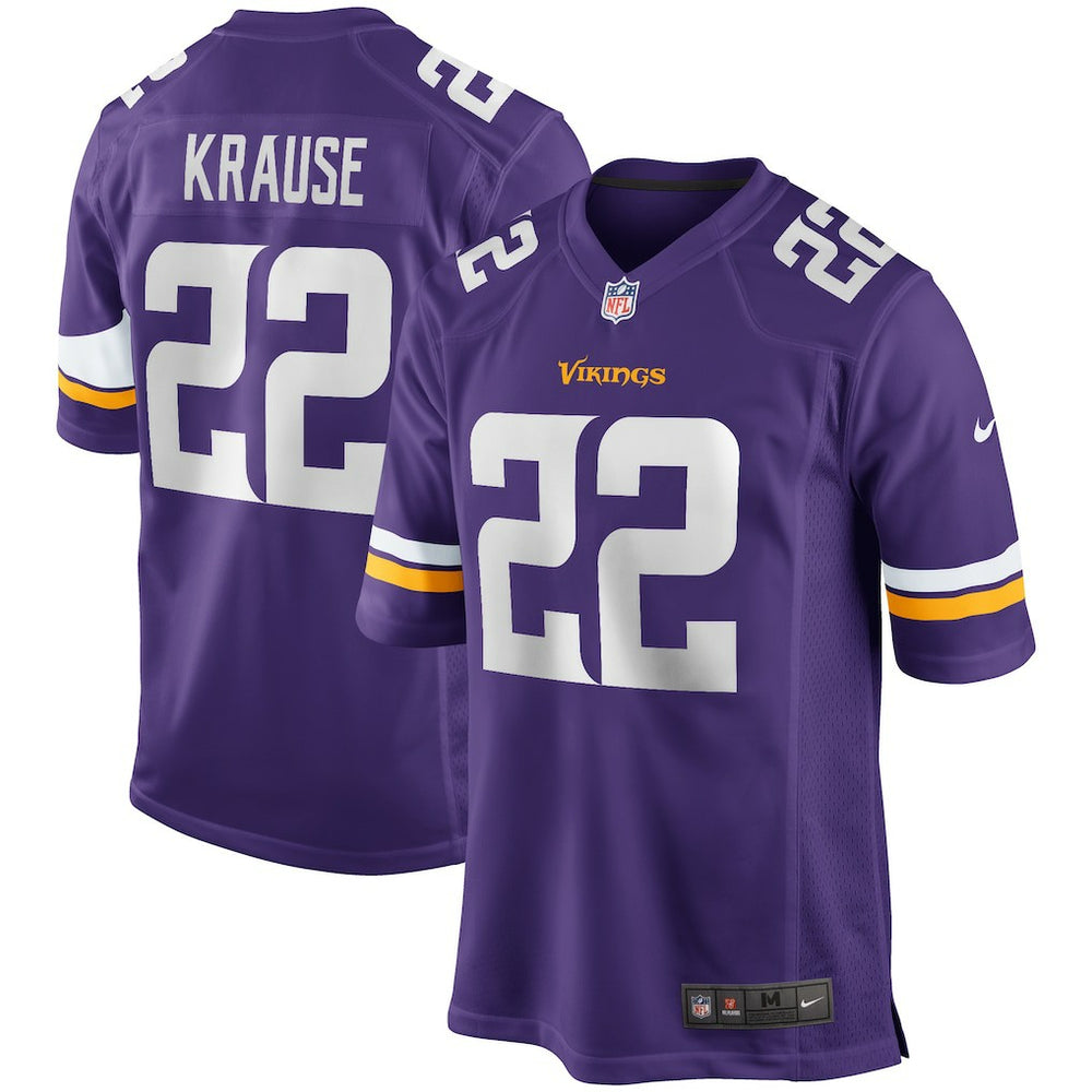 Paul Krause Minnesota Vikings Game Retired Player Jersey Purple | Nike for Sale