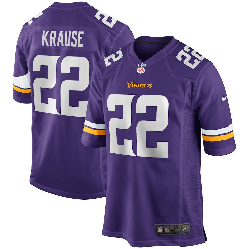 Paul Krause Minnesota Vikings Game Retired Player Jersey Purple | Nike for Sale