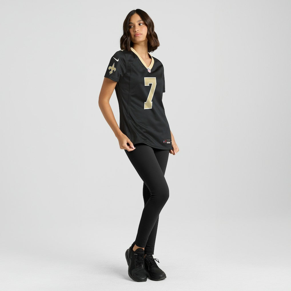 Morten Andersen New Orleans Saints Women's Game Retired Player Jersey Black | Nike for Sale