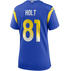 Torry Holt Los Angeles Rams Women's Game Retired Player Jersey Royal | Nike for Sale