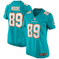 Nat Moore Miami Dolphins Women's Game Retired Player Jersey Aqua | Nike for Sale