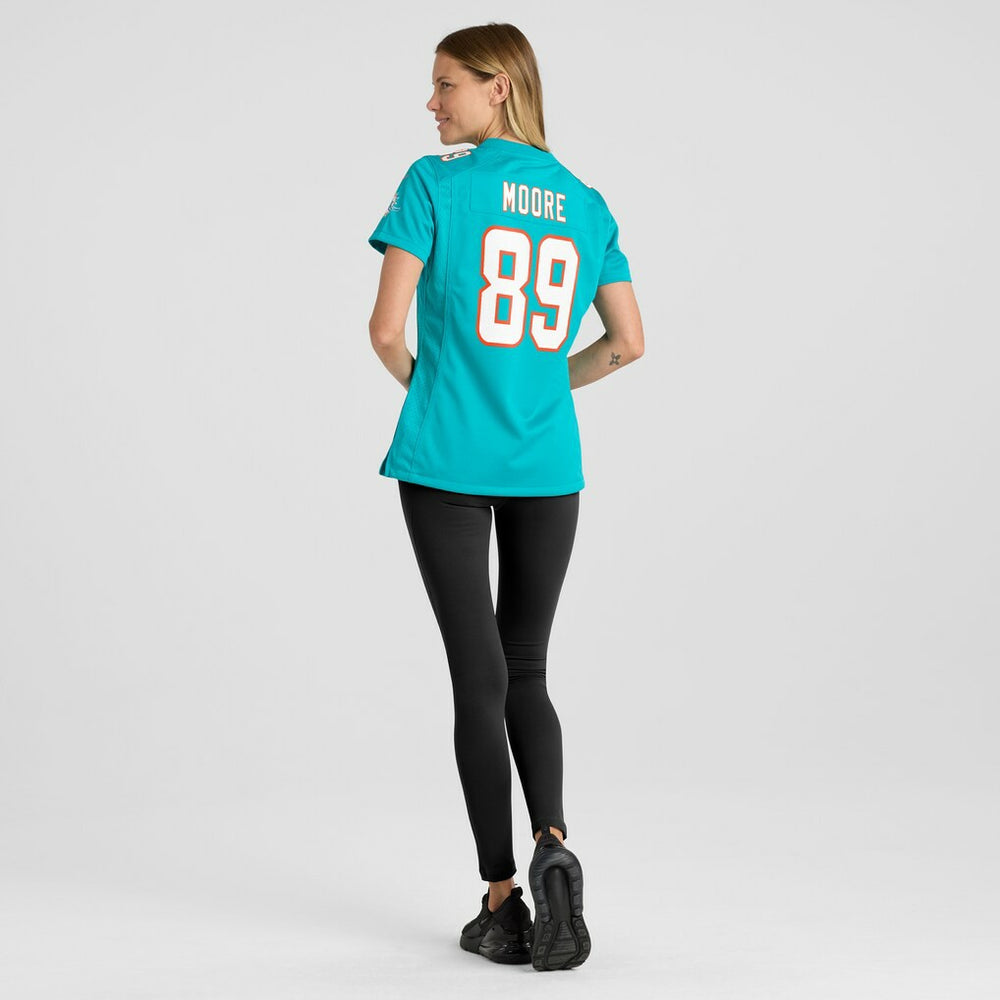 Nat Moore Miami Dolphins Women's Game Retired Player Jersey Aqua | Nike for Sale