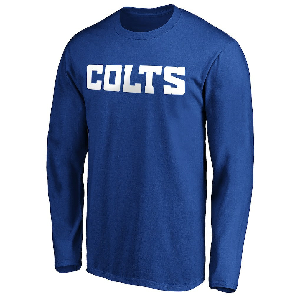 Indianapolis Colts #1 Dad Long Sleeve Team Logo T-Shirt Royal | NFL