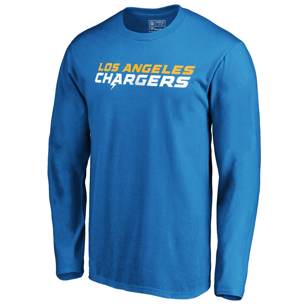 Los Angeles Chargers #1 Dad Long Sleeve Team Logo T-Shirt Light Blue | NFL