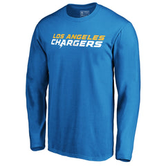 Los Angeles Chargers #1 Dad Long Sleeve Team Logo T-Shirt Light Blue | NFL