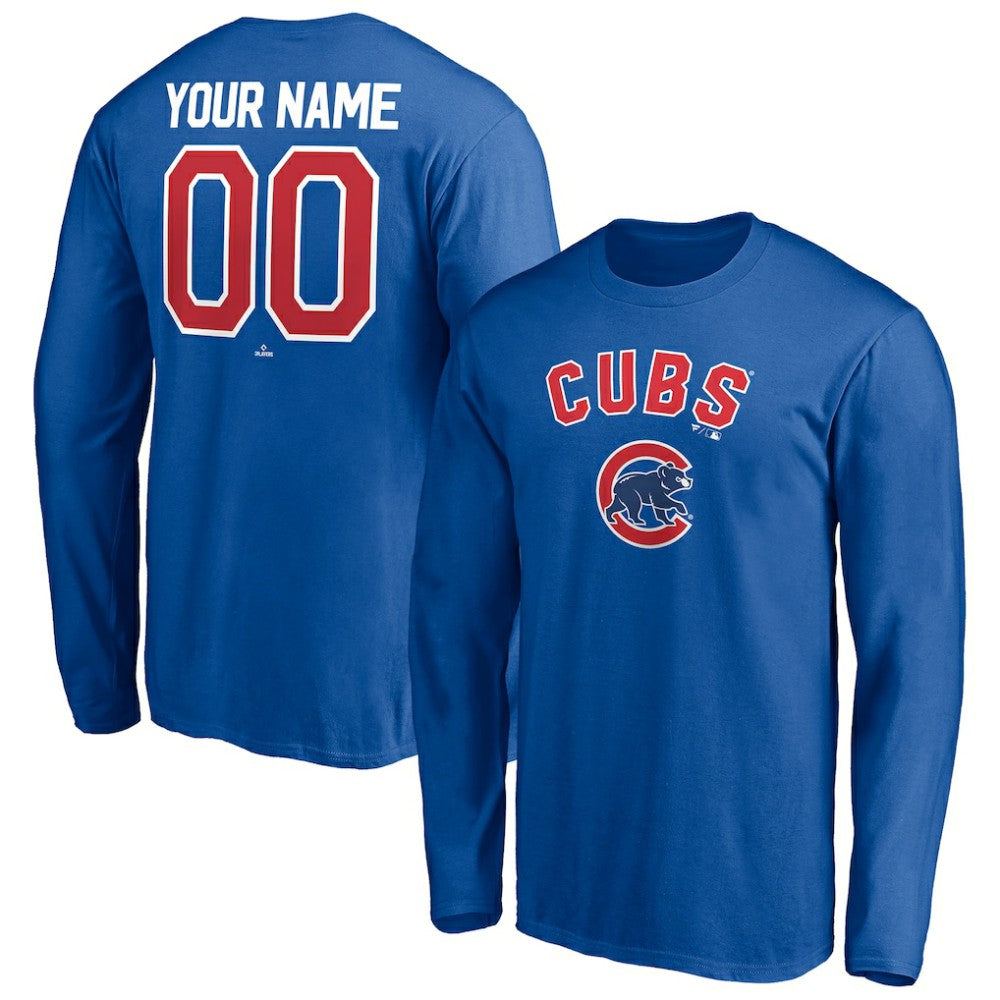 Chicago Cubs Personalized Winning Streak Name & Number Long Sleeve T-Shirt - MLB