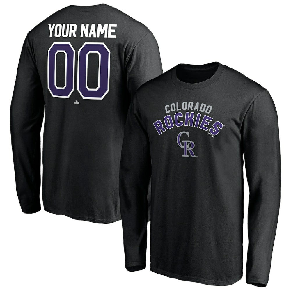 Colorado Rockies Personalized Winning Streak Name & Number Long Sleeve T-Shirt - MLB