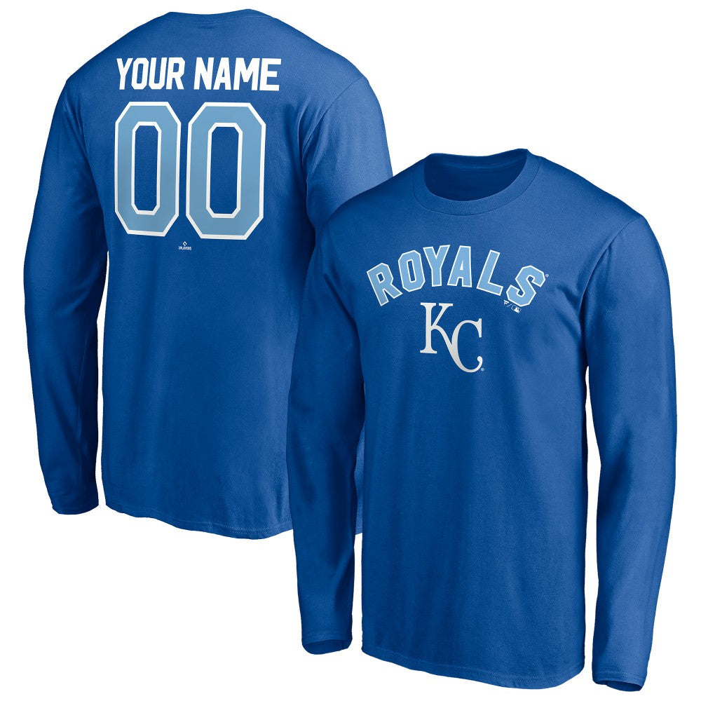 Kansas City Royals Personalized Winning Streak Name & Number Long Sleeve T-Shirt - MLB
