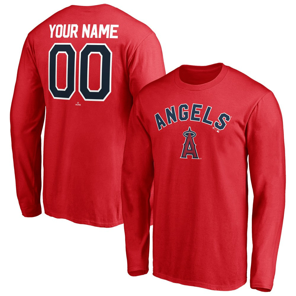 Los Angeles Angels Personalized Winning Streak Name & Number Long Sleeve T-Shirt - MLB