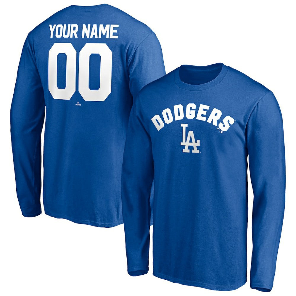 Los Angeles Dodgers Personalized Winning Streak Name & Number Long Sleeve T-Shirt - MLB