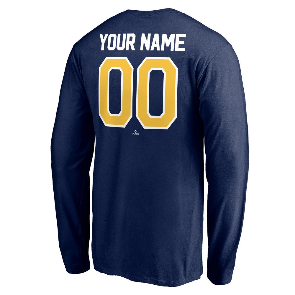 Milwaukee Brewers Personalized Winning Streak Name & Number Long Sleeve T-Shirt - MLB