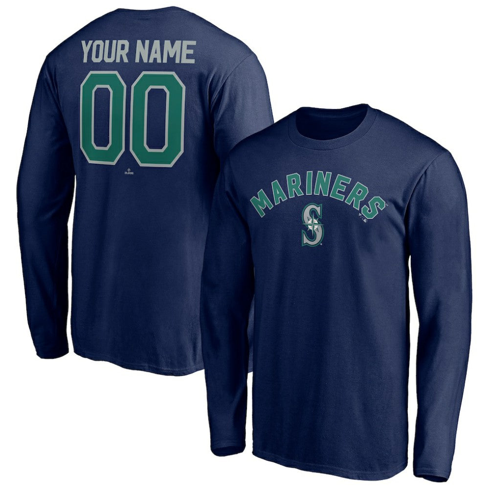 Seattle Mariners Personalized Winning Streak Name & Number Long Sleeve T-Shirt - MLB