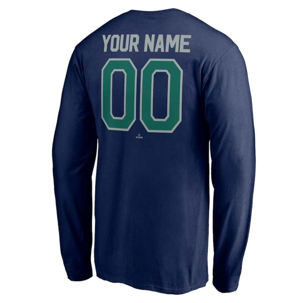 Seattle Mariners Personalized Winning Streak Name & Number Long Sleeve T-Shirt - MLB